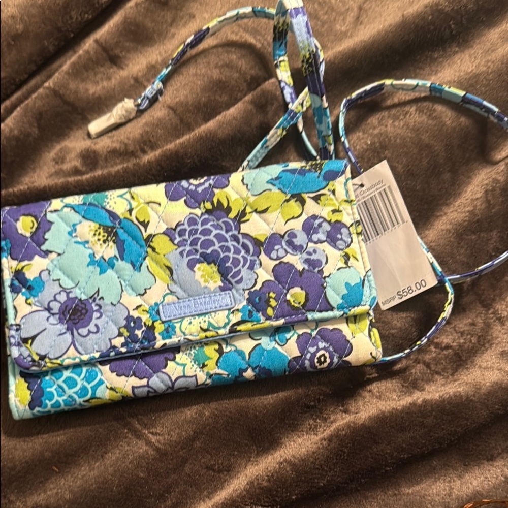 Floral Crossbody Wallet